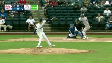 Tyler Whitaker homers (3) on a fly ball to right field.