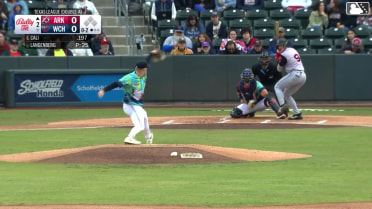 Caleb Cali homers (7) on a fly ball to right field.