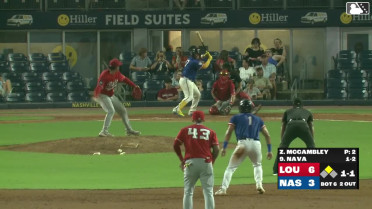 Andrick Nava singles on a line drive to right fielder Will Benson. Ethan Murray scores.