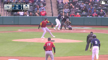 George Valera singles on a line drive to left fielder Cal Stevenson. Kahlil Watson scores.