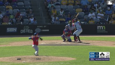 Ryan Kreidler launches his fourth home run this year