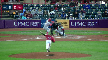 Maxwell Romero Jr. homers (1) on a fly ball to right field. Jack Rogers scores.