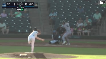 Tyler Whitaker homers (2) on a fly ball to left field.