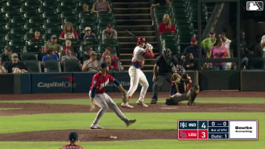 Michael Toglia homers (20) on a fly ball to center field.