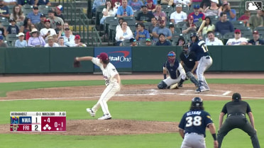 Omar Hernandez out on a sacrifice fly to left fielder Jake Snider. Brett Squires scores.