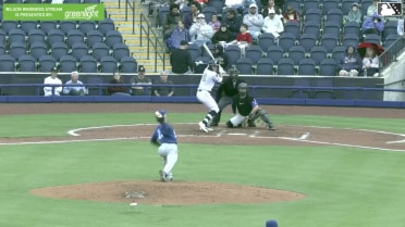 Brady Ebel singles on a sharp line drive to right fielder Yeiferth Castillo. Yannic Walther scores. Juan Ortuno to 2nd.