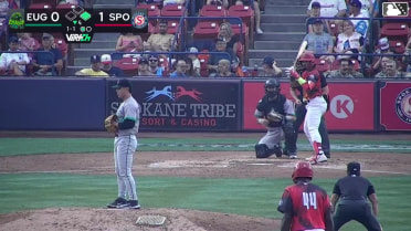 Alan Espinal lines into an unassisted double play, second baseman Zander Darby. Robert Calaz out at 2nd.