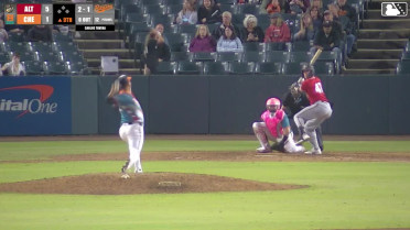 Jack Brannigan homers (4) on a fly ball to left field.