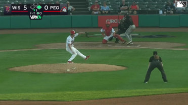 Yannic Walther singles on a ground ball to right fielder José Suárez. Tyler Rodriguez scores.