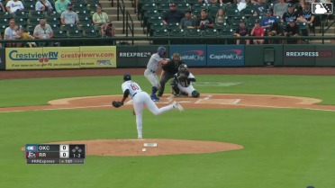 Kumar Rocker's first Triple-A strikeout