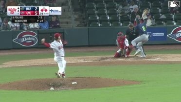 Chandler Pollard grounds into a force out, shortstop Henry Godbout to second baseman Yoeilin Cespedes. Quincy Scott scores. Cal Stark out at 2nd. Chandler Pollard to 1st.