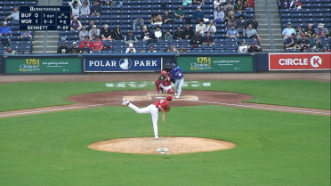 Red Sox prospect Jake Bennett fans four