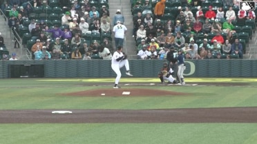 Alberto Barriga homers (1) on a fly ball to left center field.