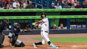 Eddie Rosario Extends Hitting Streak in Win