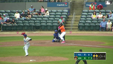 Michael Arroyo out on a sacrifice fly to center fielder Kole Myers. J.T. Arruda scores. Blake Rambusch to 2nd.