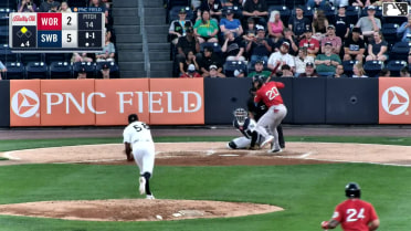 Kristian Campbell singles on a line drive to right fielder Kenedy Corona. Allan Castro scores.