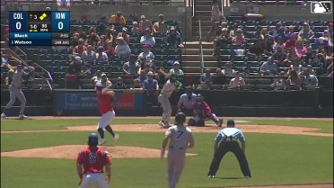 Kahlil Watson homers (5) on a fly ball to right field. Milan Tolentino scores. Stuart Fairchild scores.