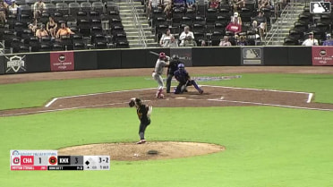 Peyton Stovall grounds out, pitcher Jackson Brockett to second baseman Alex Madera to first baseman Edgar Alvarez. Cade Hunter scores.