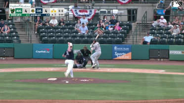 Tanner Smith singles on a line drive to left fielder Jose Perez. Juan Mateo scores. Dallas Macias to 2nd.