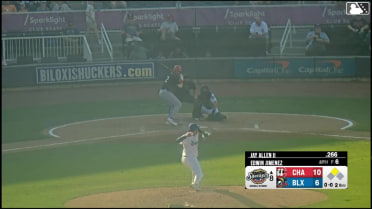 Carlos Sanchez homers (1) on a fly ball to right field. Alfredo Duno scores.