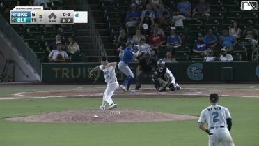 Jack Suwinski homers (17) on a fly ball to center field.