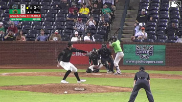 Arturo De Freitas singles on a line drive to center fielder Edward Florentino. Carter Garate scores.