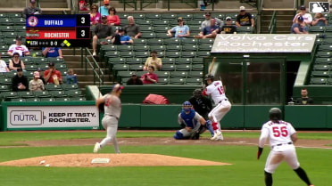 Riley Adams homers (2) on a fly ball to right center field. Andrés Chaparro scores. Yohandy Morales scores.