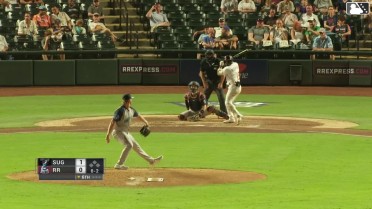 Keyber Rodriguez homers (11) on a fly ball to left field.