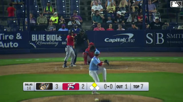 Keiner Delgado homers (5) on a fly ball to left field. Shalin Polanco scores.