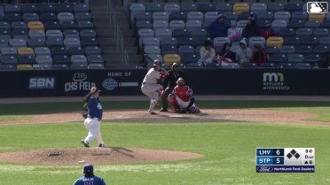 Robert Moore homers (2) on a fly ball to right field.