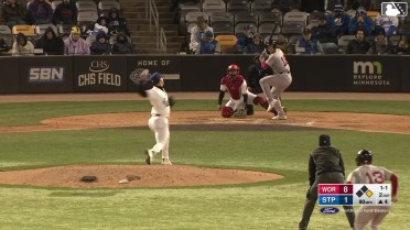 Nate Eaton singles on a ground ball to center fielder Walker Jenkins. Vinny Capra scores. Nick Sogard to 3rd.