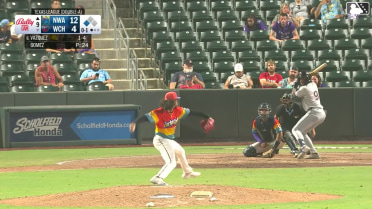 Daniel Vazquez singles on a soft fly ball to right fielder Caden Kendle. Jorge Alfaro scores.