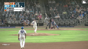 Cooper Kinney homers (9) on a fly ball to right field. Mac Horvath scores.