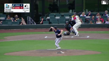 Bryce Teodosio singles on a line drive to center fielder Kristian Robinson. Raudi Rodriguez scores.
