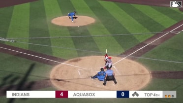 Roynier Hernandez homers (1) on a fly ball to center field.