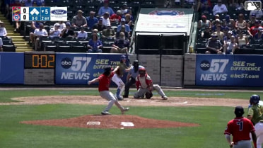 Kane Kepley singles on a soft bunt ground ball to third baseman Michael Dattalo. Michael Hallquist scores. Justin Stransky to 3rd. Christian Olivo to 2nd.