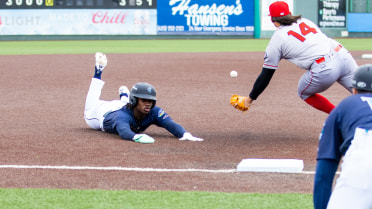 Lead off triple for Felnin Celesten.