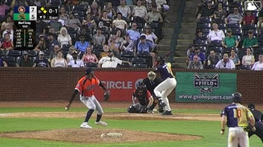 Murf Gray singles on a ground ball to right fielder Jhon Diaz. Sammy Stafura scores. Easton Carmichael to 2nd.