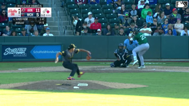 Jared Sundstrom homers (2) on a fly ball to left field. Nick Raposo scores.