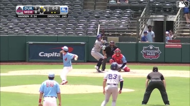 Pete Hansen In play, no out to Logan Driscoll