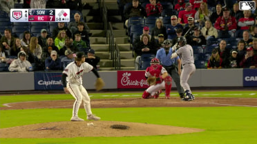 Jace Avina homers (2) on a fly ball to left center field. George Lombard Jr. scores.