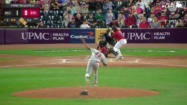 E.J. Exposito doubles (1) on a line drive to left fielder Lisbel Diaz. Andrew Jenkins scores. Izaac Pacheco to 3rd.
