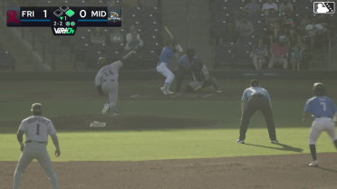 Cole Conn doubles (7) on a sharp ground ball to right fielder Keith Jones II. Davis Diaz scores.