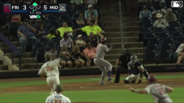 Keith Jones II singles on a line drive to left fielder Cameron Leary. John Taylor scores.
