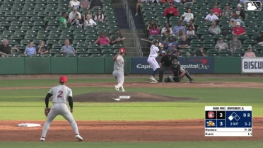 Austin Overn singles on a line drive to left fielder Jay Allen II. Jhon Diaz scores.