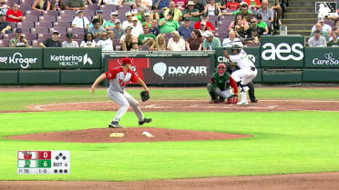 Alfredo Alcantara homers (8) on a fly ball to left field.