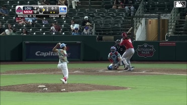 Michael Chavis homers (11) on a fly ball to right center field. Francisco Urbaez scores.