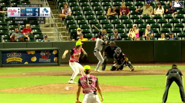Carson Roccaforte singles on a ground ball to center fielder Garrett Spain. Omar Hernandez scores. Justin Johnson to 3rd.