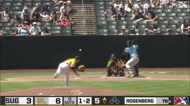 Kenny Rosenberg records his eighth strikeout 