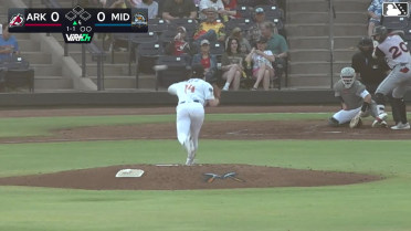 Jared Sundstrom homers (1) on a line drive to left center field. Lazaro Montes scores.